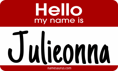 Hello my name is Julieonna png download