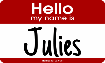Hello my name is Julies png download