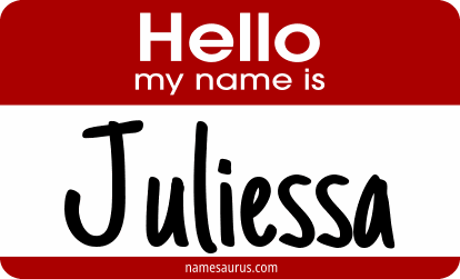 Hello my name is Juliessa png download