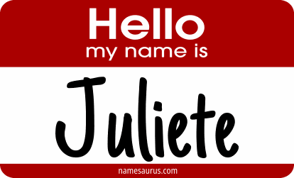 Hello my name is Juliete png download