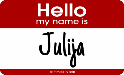 Hello my name is Julija png download