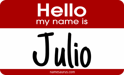 Hello my name is Julio png download