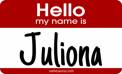 Hello my name is Juliona png download