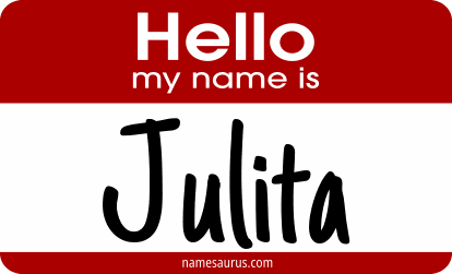 Hello my name is Julita png download