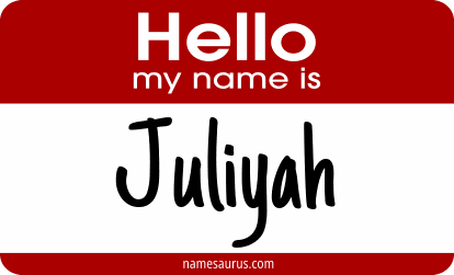 Hello my name is Juliyah png download