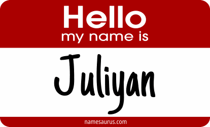 Hello my name is Juliyan png download