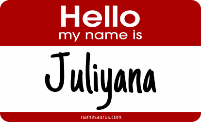 Hello my name is Juliyana png download