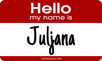 Hello my name is Juljana png download