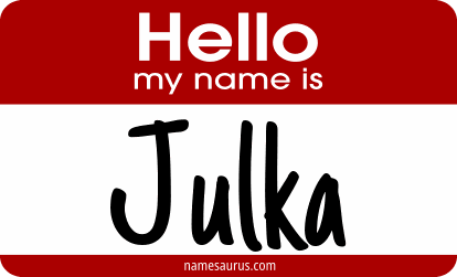 Hello my name is Julka png download