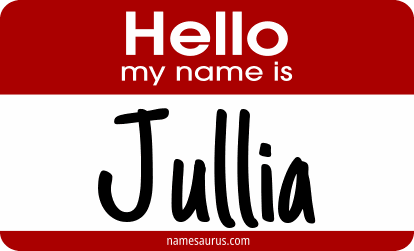 Hello my name is Jullia png download