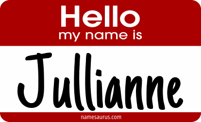 Hello my name is Jullianne png download
