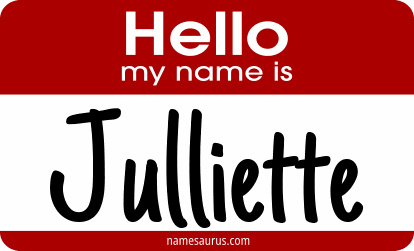 Hello my name is Julliette png download