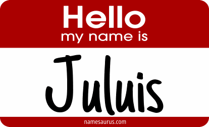 Hello my name is Juluis png download