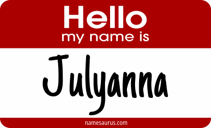 Hello my name is Julyanna png download