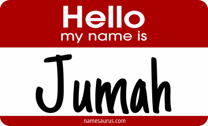Hello my name is Jumah png download