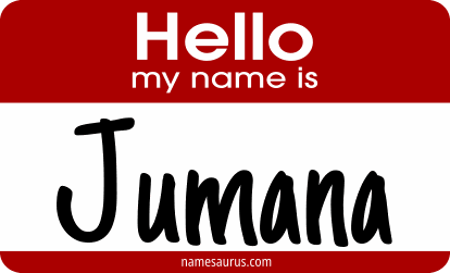 Hello my name is Jumana png download