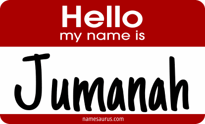 Hello my name is Jumanah png download