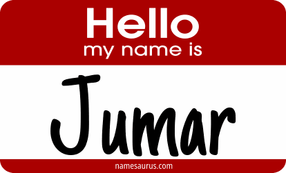 Hello my name is Jumar png download