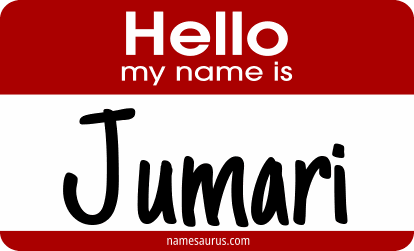 Hello my name is Jumari png download