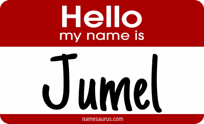 Hello my name is Jumel png download