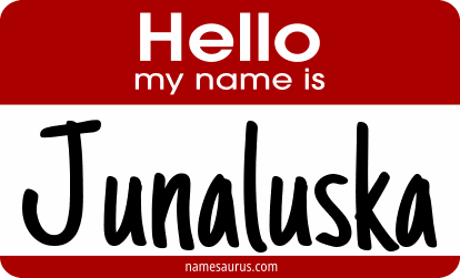 Hello my name is Junaluska png download