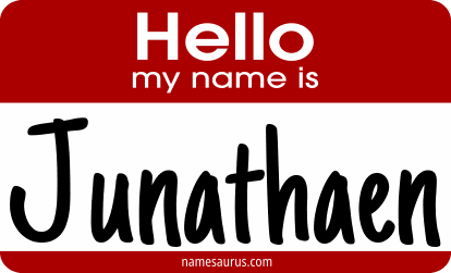 Hello my name is Junathaen png download