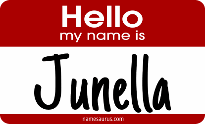 Hello my name is Junella png download