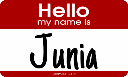 Hello my name is Junia png download