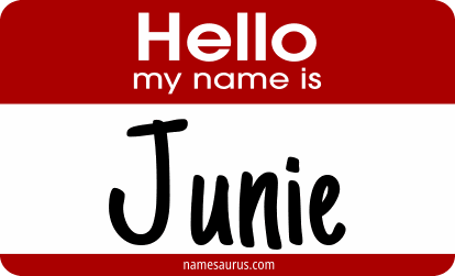 Hello my name is Junie png download