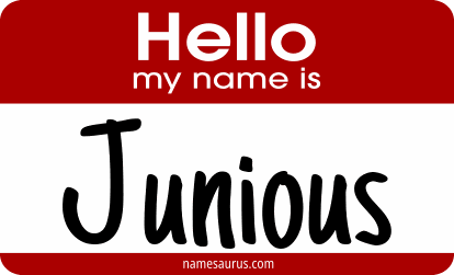 Hello my name is Junious png download