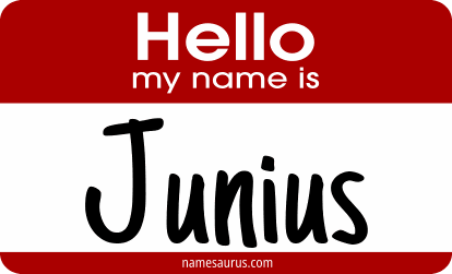 Hello my name is Junius png download