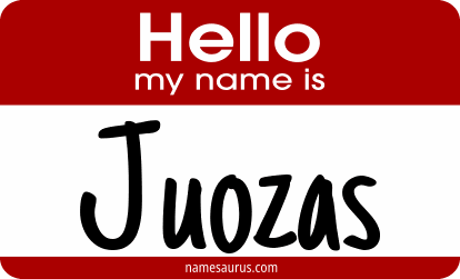 Hello my name is Juozas png download