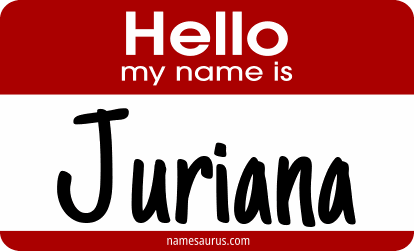 Hello my name is Juriana png download
