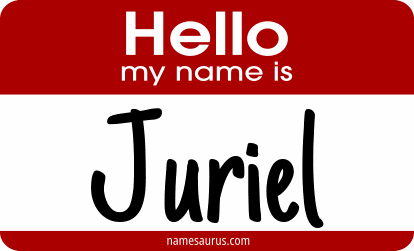 Hello my name is Juriel png download