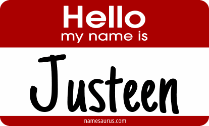 Hello my name is Justeen png download