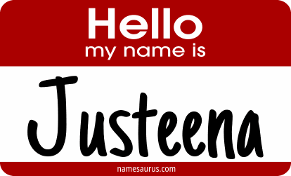 Hello my name is Justeena png download