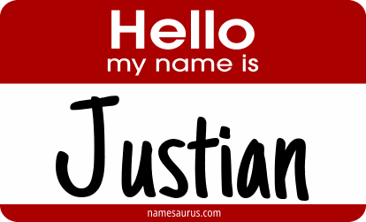 Hello my name is Justian png download