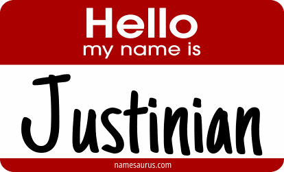 Hello my name is Justinian png download