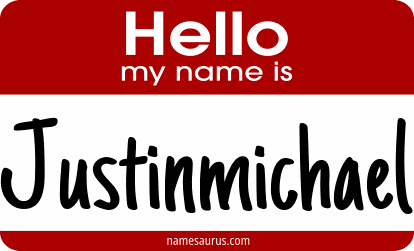 Hello my name is Justinmichael png download