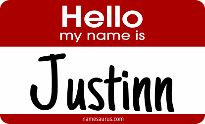 Hello my name is Justinn png download