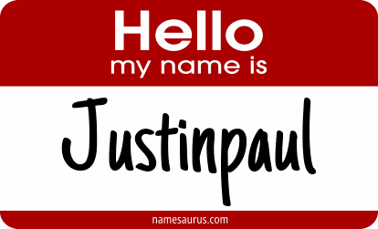 Hello my name is Justinpaul png download