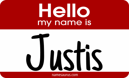 Hello my name is Justis png download