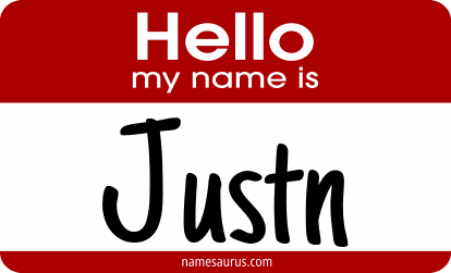 Hello my name is Justn png download