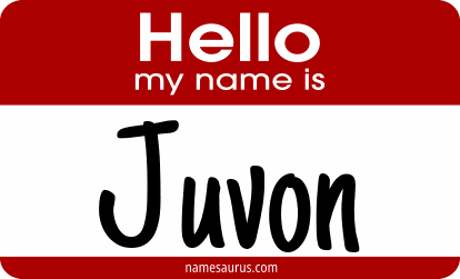 Hello my name is Juvon png download