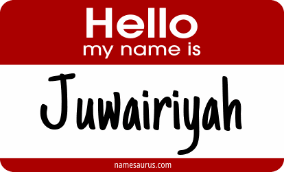 Hello my name is Juwairiyah png download