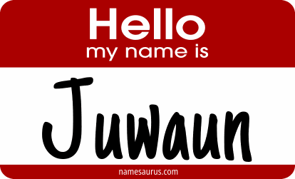 Hello my name is Juwaun png download