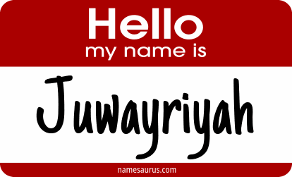 Hello my name is Juwayriyah png download