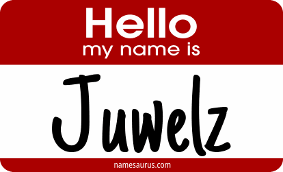 Hello my name is Juwelz png download