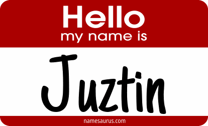Hello my name is Juztin png download
