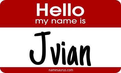 Hello my name is Jvian png download
